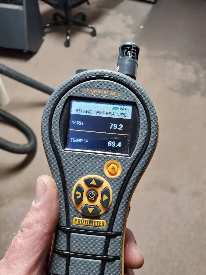Moisture meter humidity assessment for Fire & Smoke Damage Restoration in Quincy
